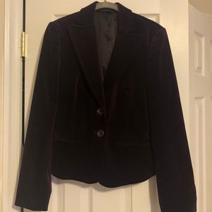 Dark purple Express felt blazer